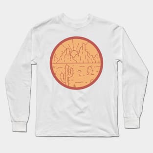 Desert Scene Dual Tone Long Sleeve T-Shirt